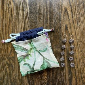 NWOT Chan Luu Beaded Sphere Drop Earrings.